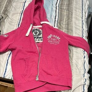 Superdry pink hoodie